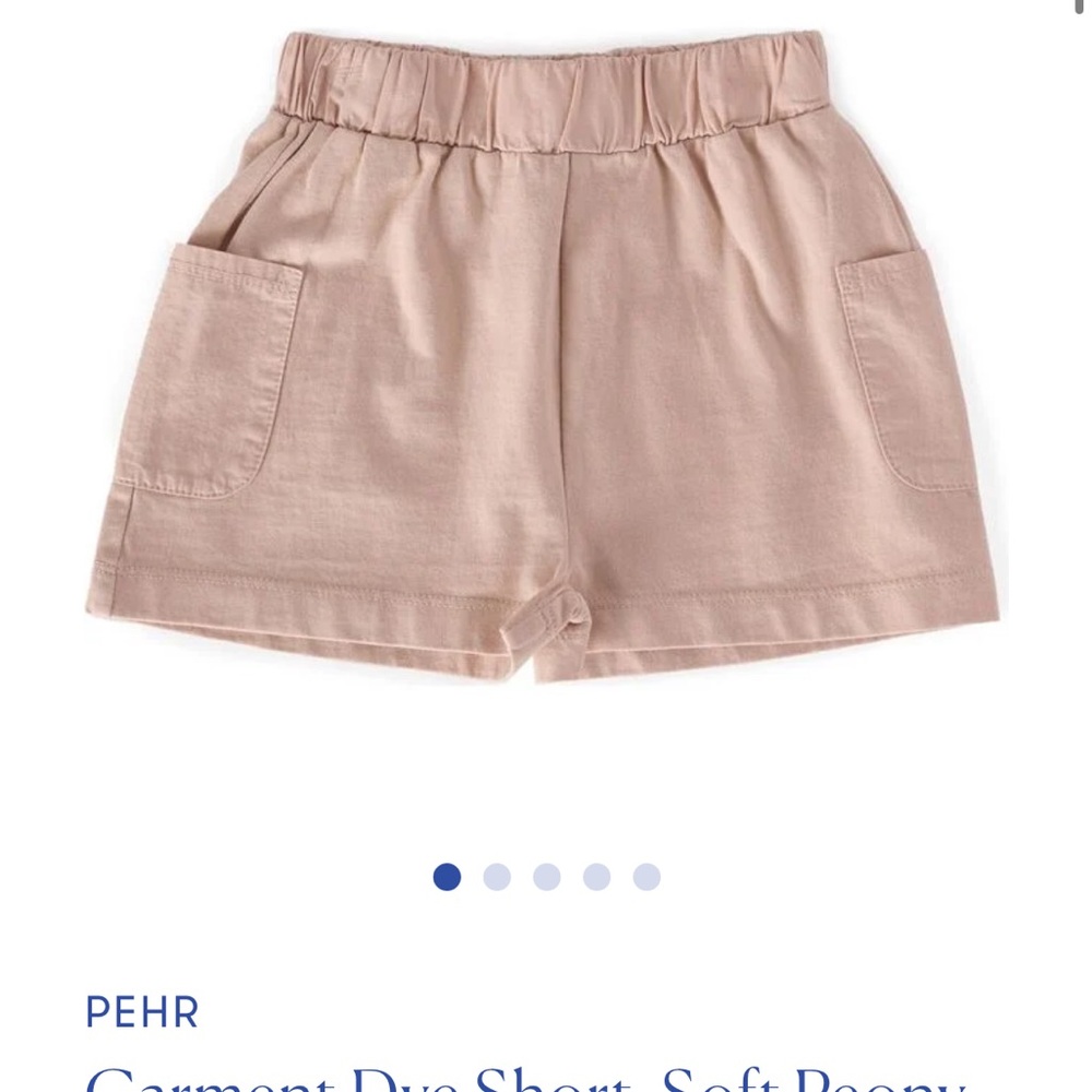 Pehr Girls Soft Peony Organic Cotton Shorts 2T